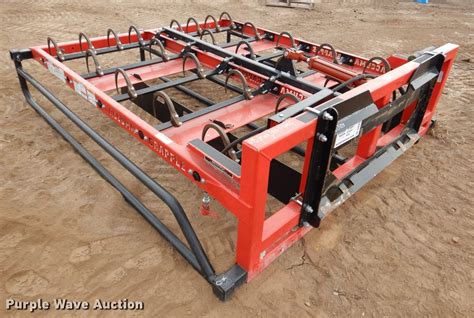 square bale grapple for skid steer|maxilator accumagrapple.